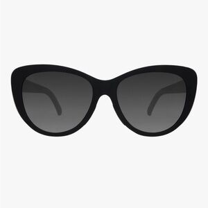 Goodr It’s Noir, Darling Elegant Black Cat-Eye Sunglasses